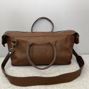 IAN JAMES Made in USA Leather Duffle Bag